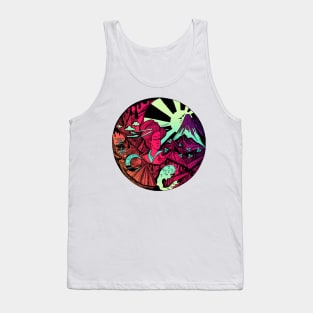 Blue Red Blend Dreaming of Japan Tank Top